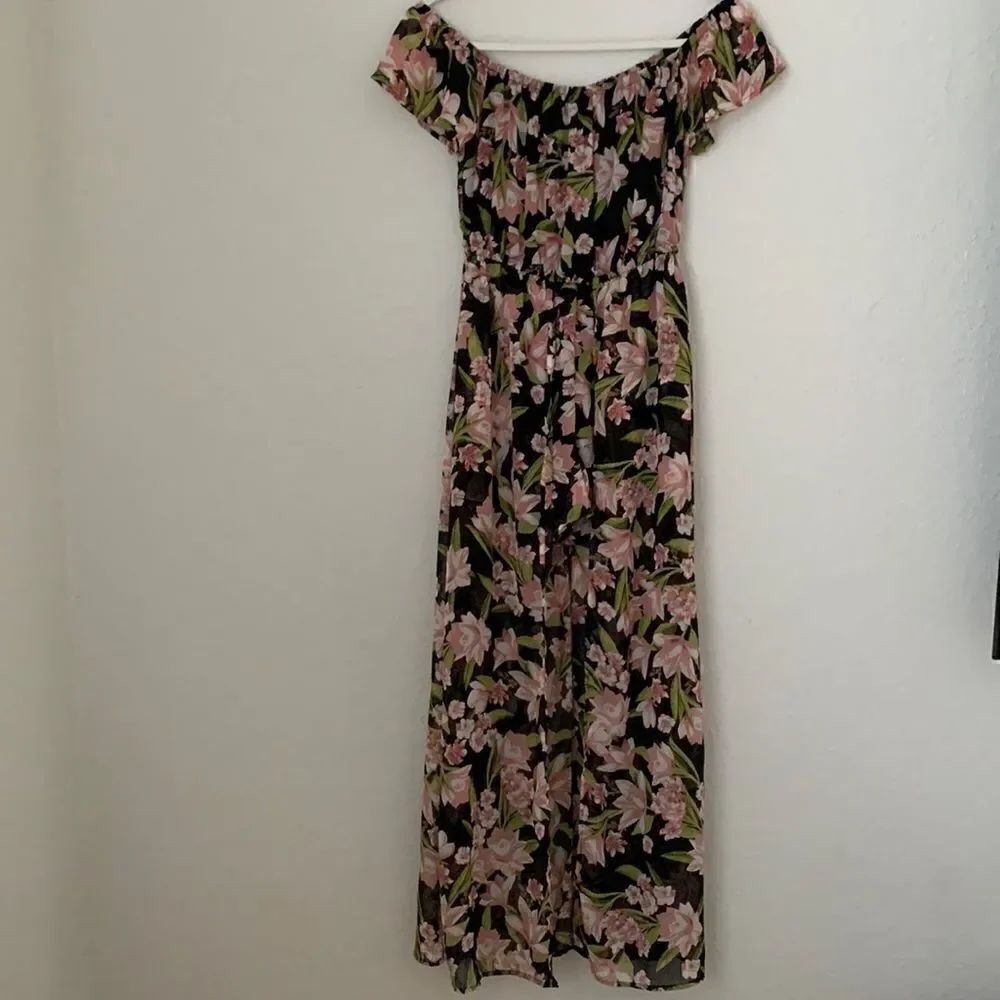 Toxiko Flower Romper / Dress Size S